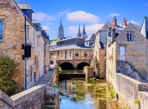 Bayeux town view in Normandy