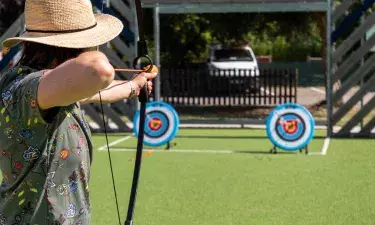 Tir à l'arc au camping Les Dunes de Contis